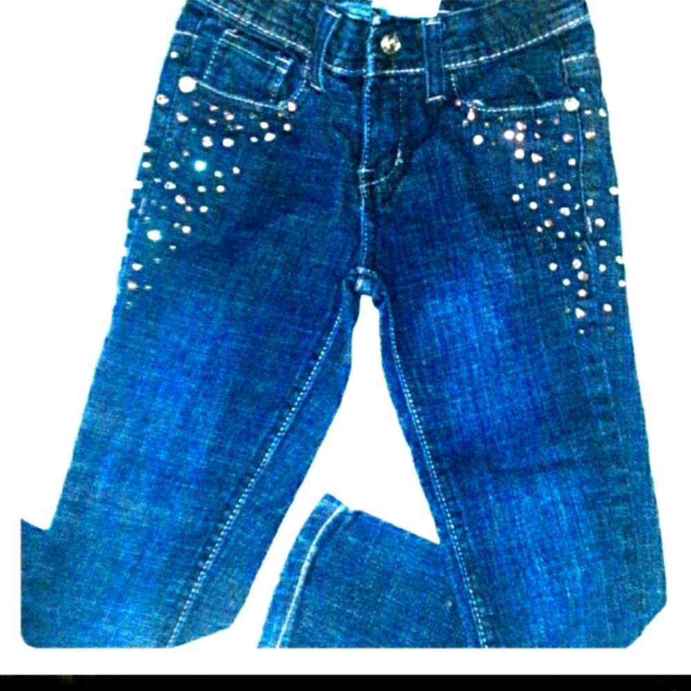 Beautiful sparkling jeans